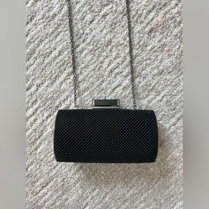new Elegant Black Evening Clutch with chain